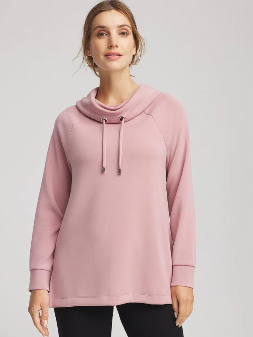 CHICO'S Women's Zenergy Soft Tunic Size XL In Dusty Rose